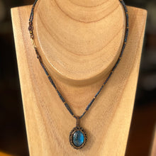 Load image into Gallery viewer, Blue Labradorite &#39;Amulet&#39; Necklace