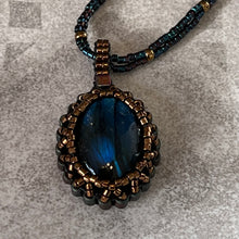 Load image into Gallery viewer, Blue Labradorite &#39;Amulet&#39; Necklace