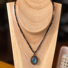 Load image into Gallery viewer, Blue Labradorite &#39;Amulet&#39; Necklace