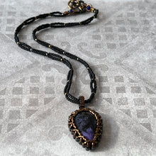 Load image into Gallery viewer, Charoite &#39;Amulet&#39; Necklace