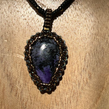 Load image into Gallery viewer, Charoite &#39;Amulet&#39; Necklace