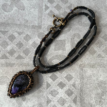 Load image into Gallery viewer, Charoite &#39;Amulet&#39; Necklace